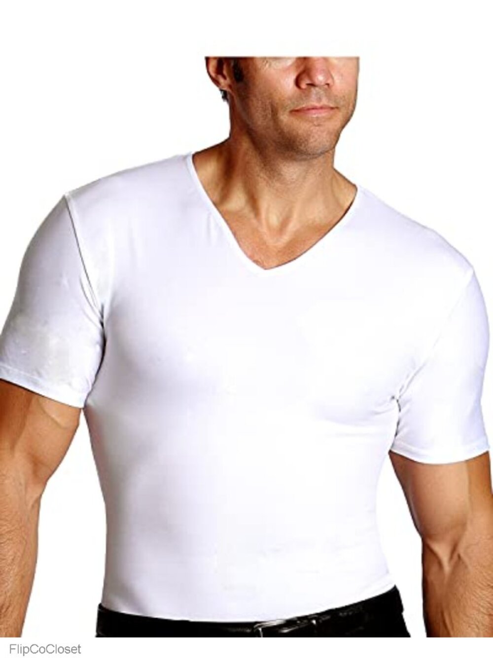 Men's Slimming Compression Body Shaper V-Neck Shapewear Tank Top
